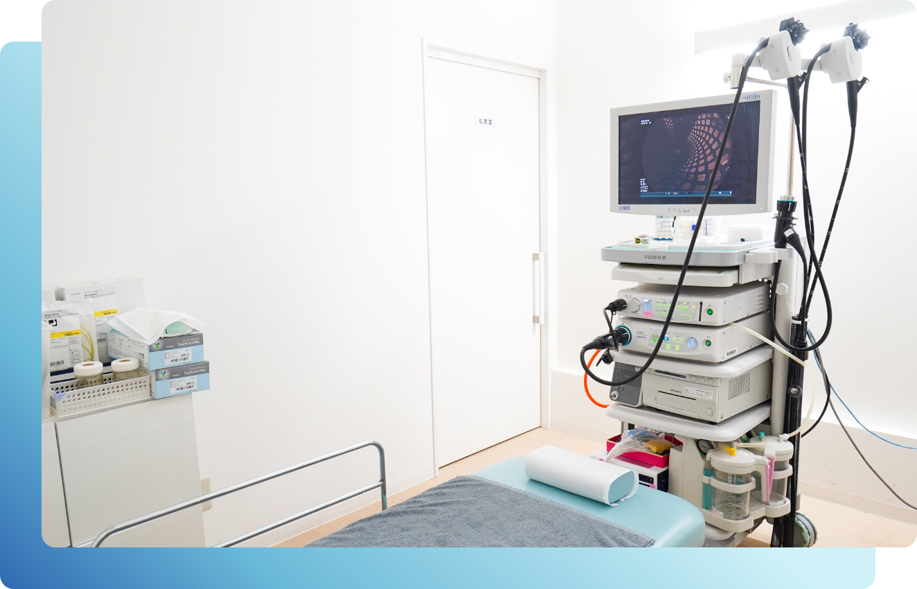 POINT2 痛みの少ない内視鏡検査